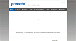 Desktop Screenshot of precote.com